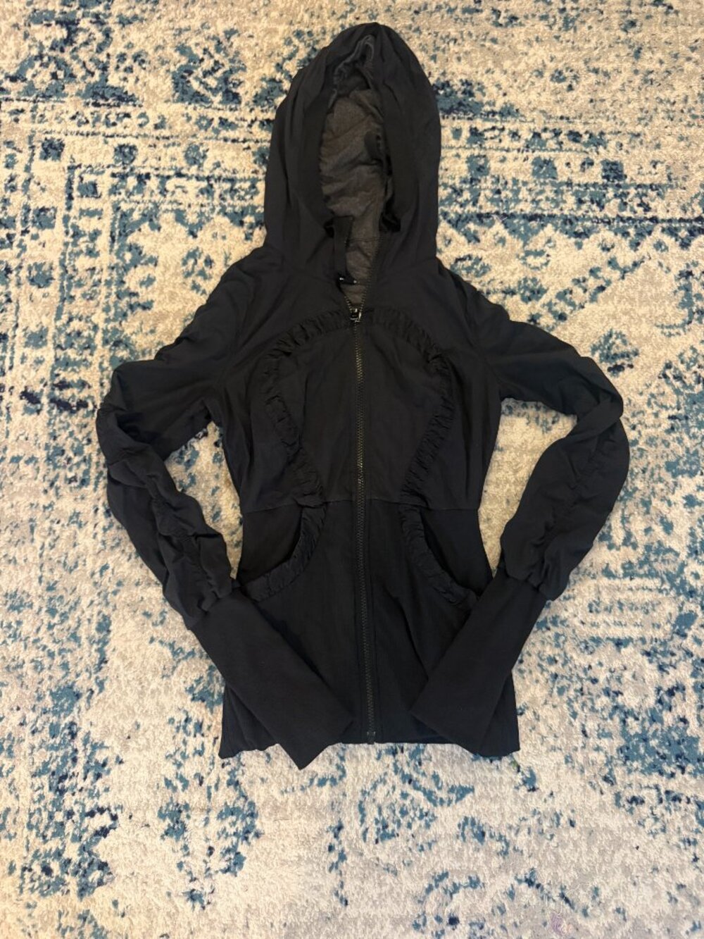 Lululemon Reversible Dance Studio Jacket in Black and Grey